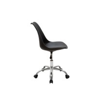 Silla de Oficina Ergonómica en Color Negro - 93-80x57x48 cm, Comodidad y Estilo Moderno para Trabajo y Estudio.